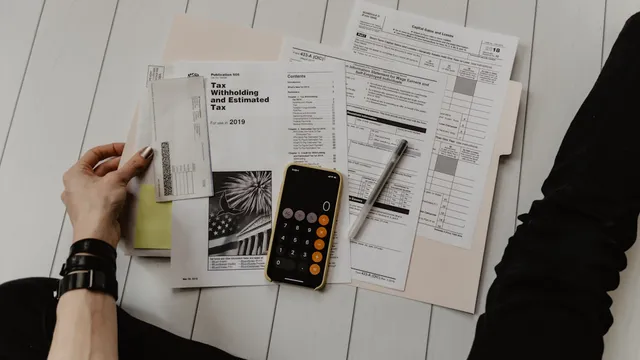 Financial calculations and project estimation on a whiteboard